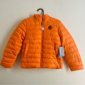 iXtreme Orange Hooded Puffer Jacket Sz 8 NWT